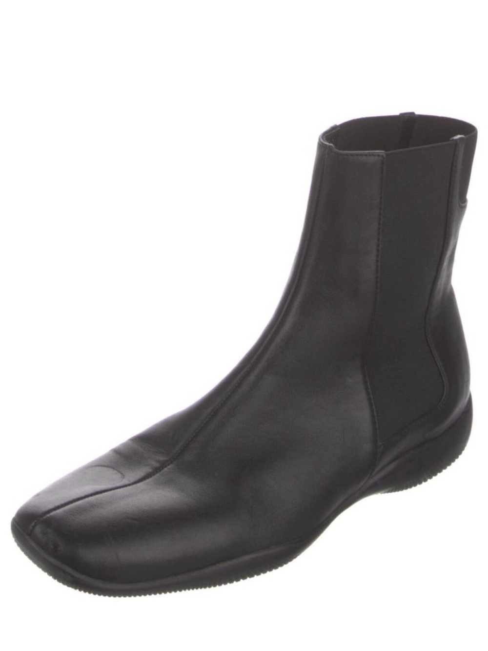 Prada Sport Black Ankle Boots Women’s Slip On Chelsea Style  Size 36 1/2